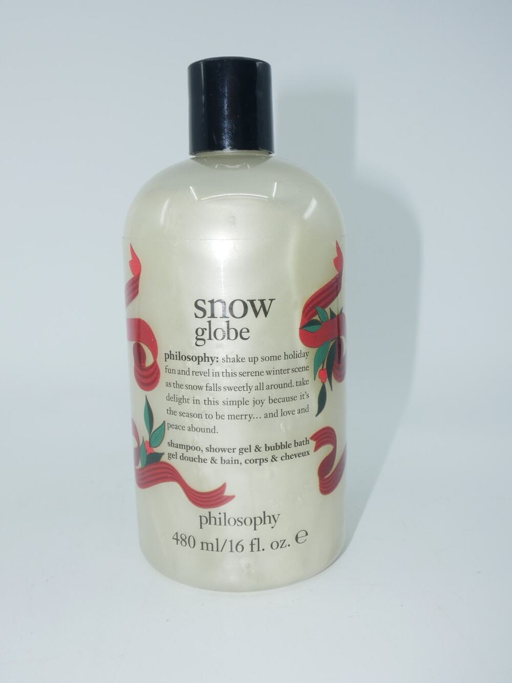Philosophy SNOW GLOBE 3 in 1 Shampoo Shower Gel Bubble Bath 16oz sealed